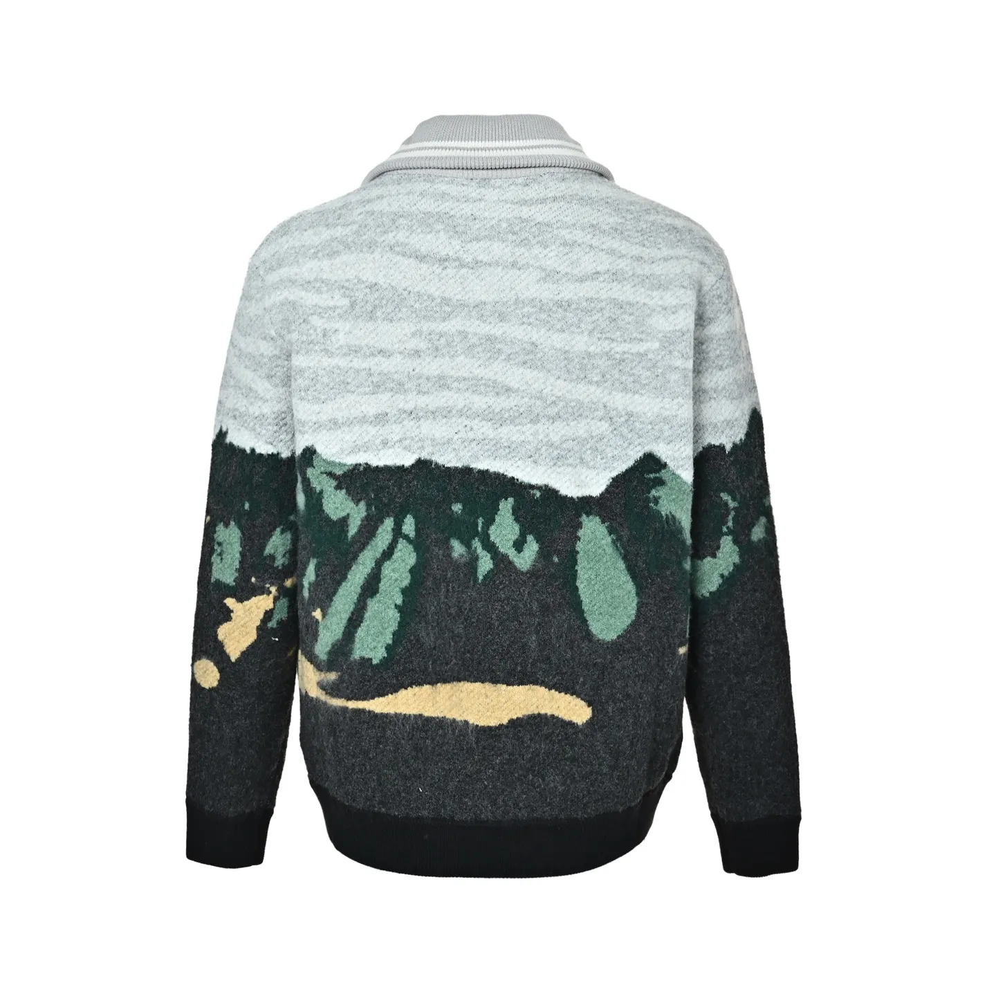 Louis Vuitton/Louis Vuitton forest landscape jacquard sweater